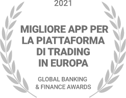 2021 Vincitore Del Premio Migliore Piattaforma Di Commercio Mobile Europa Global Banking & Finance Awards
